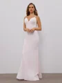 Sheath V-neck Floor-Length Dress