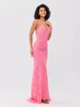 Sheath V-neck Sequin Sweep Train Dress