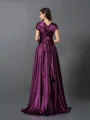 A-line/Princess Other Sweep Train Silk Like Satin Bridesmaid Dresses