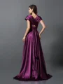 A-line/Princess Other Sweep Train Silk Like Satin Bridesmaid Dresses