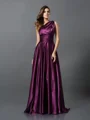 A-line/Princess Other Sweep Train Silk Like Satin Bridesmaid Dresses
