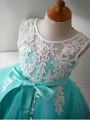 Ball Gown Scoop Knee-Length Tulle Flower Girl Dresses With Belt/Sash