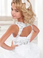Ball Gown Straps Floor-Length Organza Flower Girl Dresses With Beading