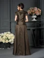 A-Line/Princess V-neck Floor-Length Taffeta Mother of the Bride Dresses With Bow