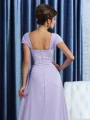 A-Line/Princess Straps Asymmetrical Chiffon Mother of the Bride Dresses With Beading