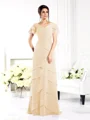 Sheath/Column V-neck Floor-Length Chiffon Mother of the Bride Dresses