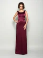 A-Line/Princess Square Floor-Length Silk Like Satin Mother of the Bride Dresses