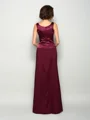 A-Line/Princess Square Floor-Length Silk Like Satin Mother of the Bride Dresses