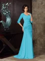 Trumpet/Mermaid Sweetheart Sweep Train Chiffon Mother of the Bride Dresses