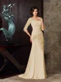 Trumpet/Mermaid Sweetheart Sweep Train Chiffon Mother of the Bride Dresses