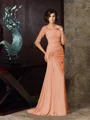 Trumpet/Mermaid Sweetheart Sweep Train Chiffon Mother of the Bride Dresses
