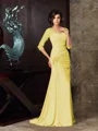 Trumpet/Mermaid Sweetheart Sweep Train Chiffon Mother of the Bride Dresses
