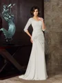 Trumpet/Mermaid Sweetheart Sweep Train Chiffon Mother of the Bride Dresses