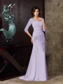 Trumpet/Mermaid Sweetheart Sweep Train Chiffon Mother of the Bride Dresses