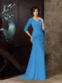 Trumpet/Mermaid Sweetheart Sweep Train Chiffon Mother of the Bride Dresses