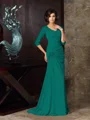 Trumpet/Mermaid Sweetheart Sweep Train Chiffon Mother of the Bride Dresses