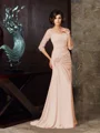 Trumpet/Mermaid Sweetheart Sweep Train Chiffon Mother of the Bride Dresses