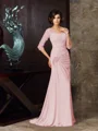 Trumpet/Mermaid Sweetheart Sweep Train Chiffon Mother of the Bride Dresses