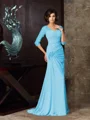 Trumpet/Mermaid Sweetheart Sweep Train Chiffon Mother of the Bride Dresses