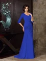 Trumpet/Mermaid Sweetheart Sweep Train Chiffon Mother of the Bride Dresses