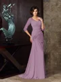 Trumpet/Mermaid Sweetheart Sweep Train Chiffon Mother of the Bride Dresses