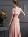 A-Line/Princess Sweetheart Floor-Length Chiffon Mother of the Bride Dresses With Appliques Lace