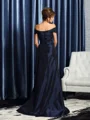 Trumpet/Mermaid Off-the-Shoulder Sweep Train Taffeta Mother of the Bride Dresses