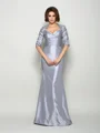 Trumpet/Mermaid Sweetheart Sweep Train Taffeta Mother of the Bride Dresses With Appliques Lace