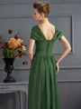 A-Line/Princess Scoop Floor-Length Chiffon Mother of the Bride Dresses With Pleats