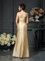 Sheath/Column Straps Ankle-Length Taffeta Mother of the Bride Dresses With Bow
