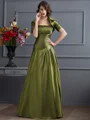 A-Line/Princess Strapless Floor-Length Taffeta Mother of the Bride Dresses With Beading