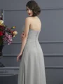A-Line/Princess One-Shoulder Floor-Length Chiffon Mother of the Bride Dresses With Beading
