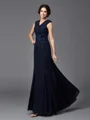 A-Line/Princess Straps Ankle-Length Chiffon Mother of the Bride Dresses With Lace