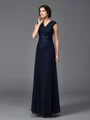 A-Line/Princess Straps Ankle-Length Chiffon Mother of the Bride Dresses With Lace