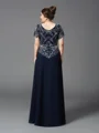 A-Line/Princess Square Floor-Length Chiffon Mother of the Bride Dresses