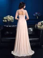 A-Line/Princess V-neck Floor-Length Chiffon Mother of the Bride Dresses With Beading
