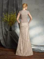 Sheath/Column V-neck Floor-Length Chiffon Mother of the Bride Dresses With