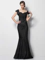 Trumpet/Mermaid Sweetheart Sweep Train Taffeta Mother of the Bride Dresses With Beading