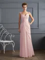 Sheath/Column Straps Floor-Length Chiffon Mother of the Bride Dresses With Beading