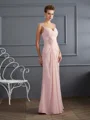 Sheath/Column Straps Floor-Length Chiffon Mother of the Bride Dresses With Beading