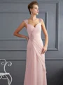 Sheath/Column Straps Floor-Length Chiffon Mother of the Bride Dresses With Beading