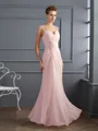 Sheath/Column Straps Floor-Length Chiffon Mother of the Bride Dresses With Beading