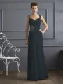 Sheath/Column Straps Floor-Length Chiffon Mother of the Bride Dresses With Beading