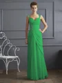 Sheath/Column Straps Floor-Length Chiffon Mother of the Bride Dresses With Beading