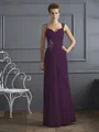 Sheath/Column Straps Floor-Length Chiffon Mother of the Bride Dresses With Beading