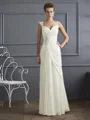 Sheath/Column Straps Floor-Length Chiffon Mother of the Bride Dresses With Beading