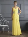 Sheath/Column Straps Floor-Length Chiffon Mother of the Bride Dresses With Beading