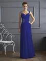 Sheath/Column Straps Floor-Length Chiffon Mother of the Bride Dresses With Beading
