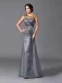 Sheath/Column Scoop Floor-Length Net Mother of the Bride Dresses With Beading