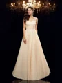 A-Line/Princess Straps Floor-Length Chiffon Mother of the Bride Dresses With Appliques Lace